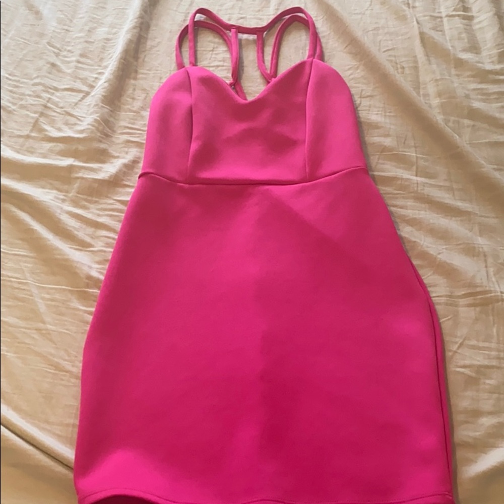 HOT PINK TOBI MINI DRESS